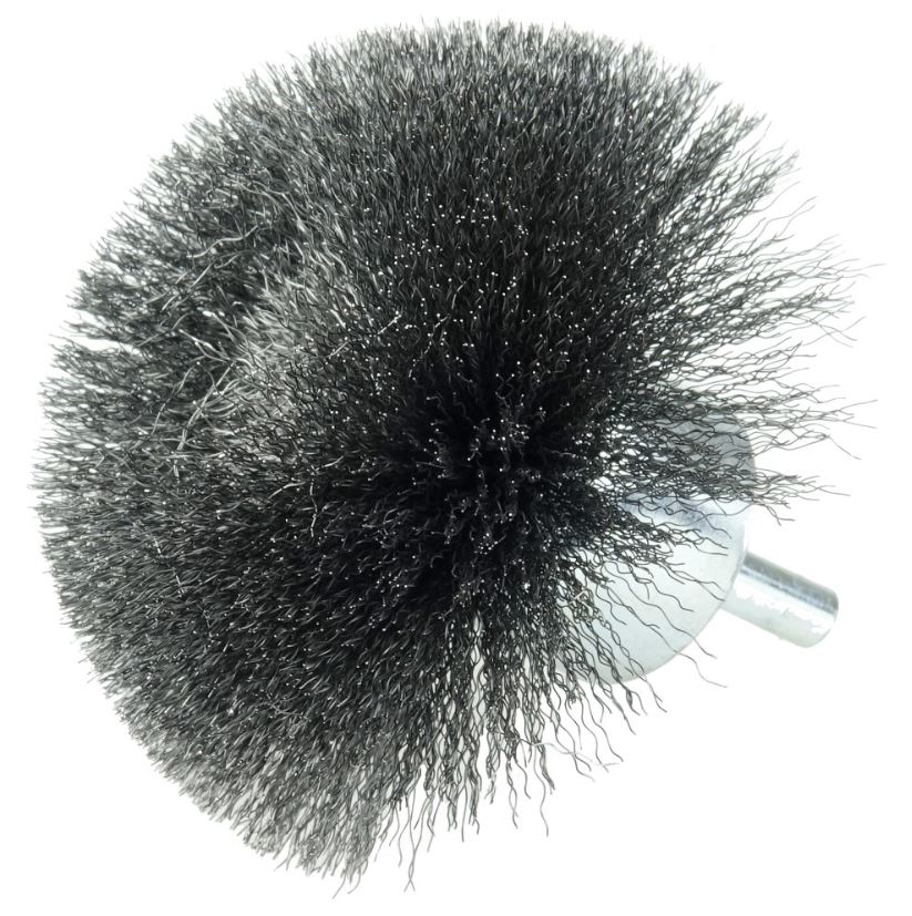 BRUSH END CRIMPED WIRE STL 3 X 1/4 .006 WIRE - Steel